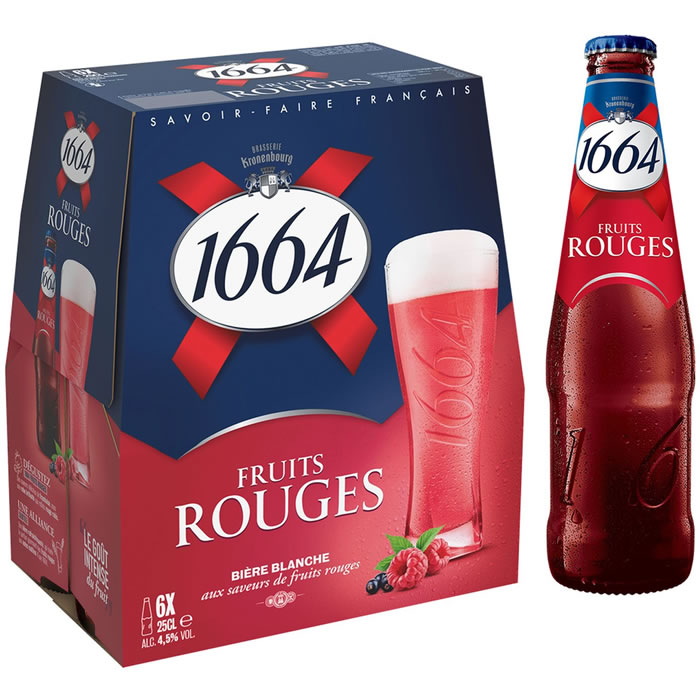 1664 Bière blanche aromatisée aux fruits rouges