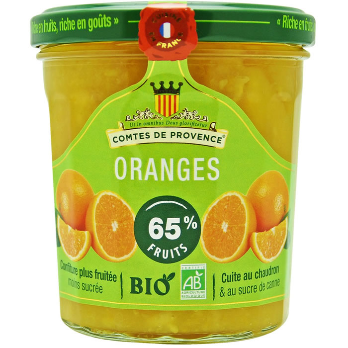 LES COMTES DE PROVENCE Confitures d'oranges bio