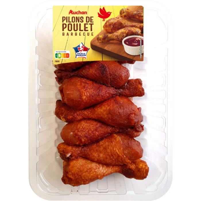 AUCHAN Pilons de poulet saveur barbecue