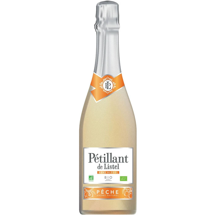 LISTEL Vin pétillant à la pêche sans alcool bio