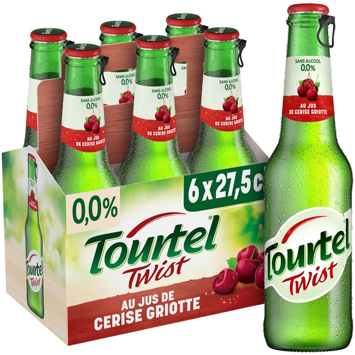 TOURTEL Twist Bière sans alcool au jus de cerise griotte