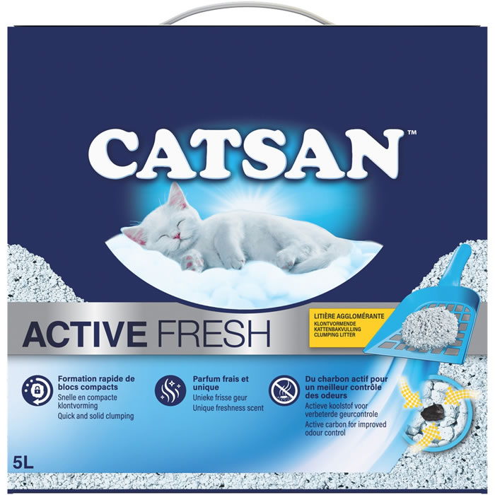 CATSAN Active Fresh Litière minérale agglomérante