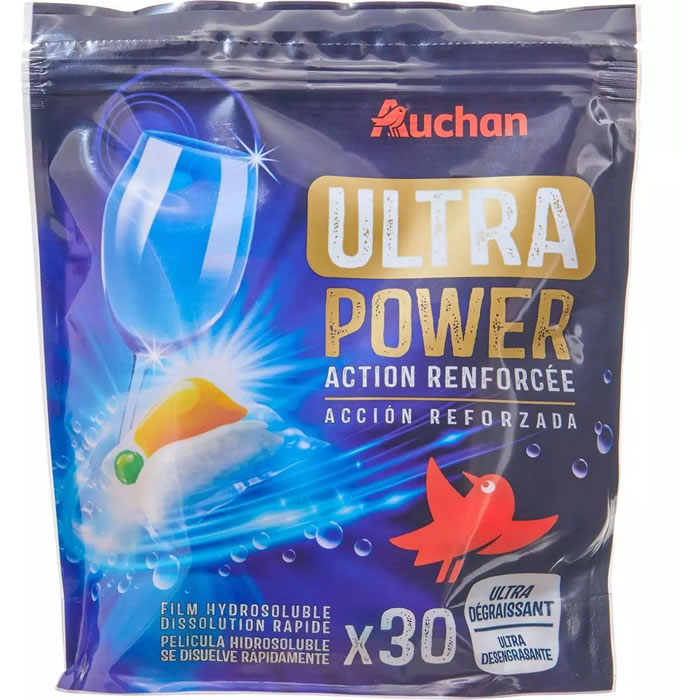 AUCHAN Ultra Power Capsules lave-vaisselle