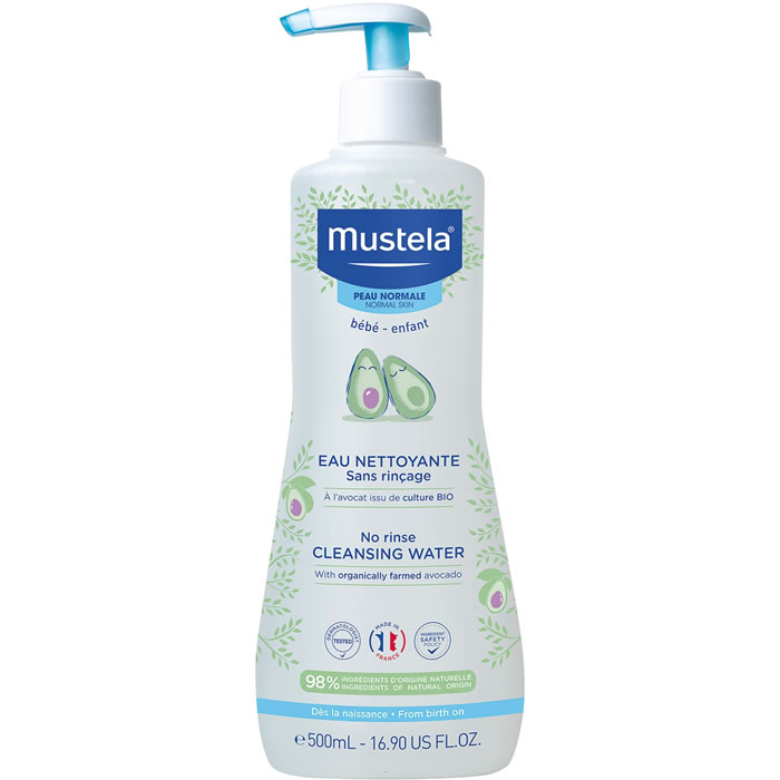 MUSTELA Eau nettoyante sans rinçage à l’avocat bio