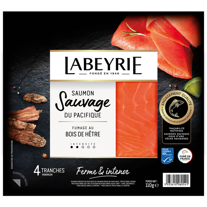 LABEYRIE Saumon fumé sauvage du Pacifique MSC