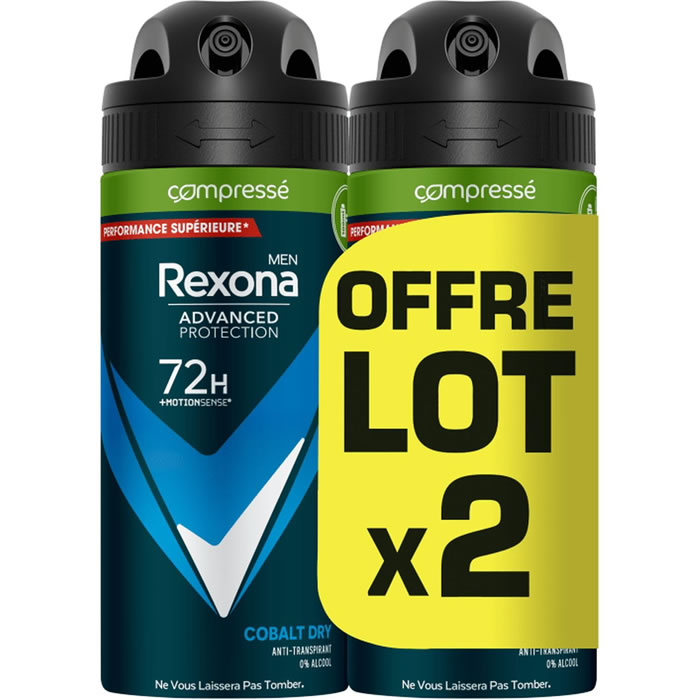 REXONA Men Cobalt Dry Déodorant spray anti-transpirant 72h