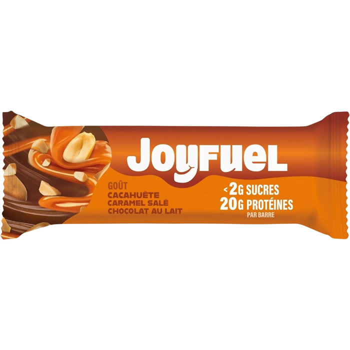 JOYFUEL Barre protéinée saveur cacahuète, caramel, chocolat au lait