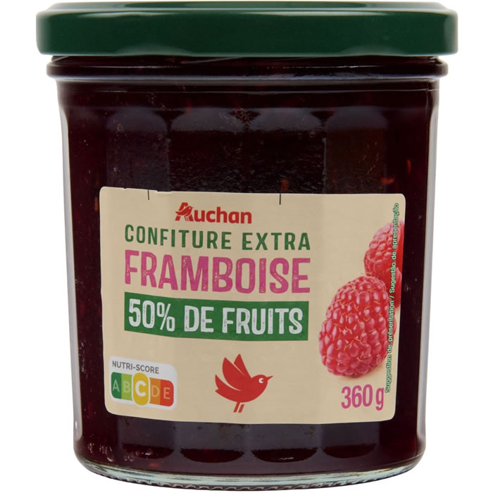 AUCHAN Confiture de framboise extra