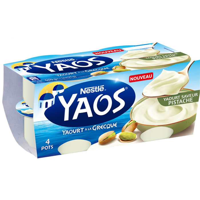 NESTLE Yaos Yaourts à la grecque à la pistache