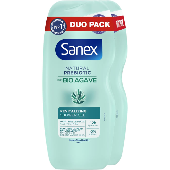 SANEX Natural Prebiotic Gel douche revitalisant à l'agave bio