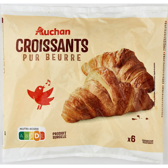 AUCHAN Croissants pur beurre