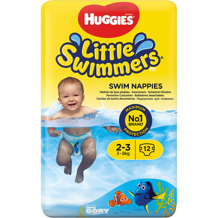 HUGGIES Little Swimmers Couches piscine taille 2-3 (3-8 kg)