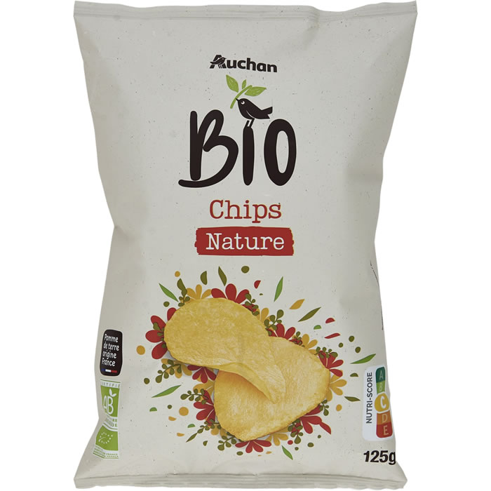 AUCHAN Chips nature bio