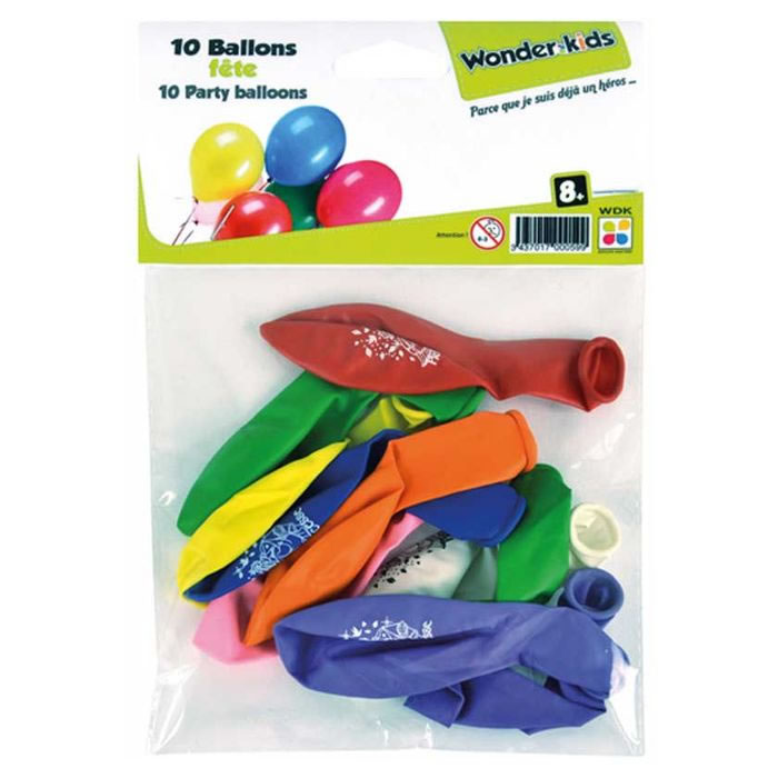 WONDERKIDS 10 ballons imprimés