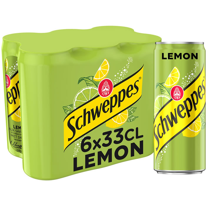 SCHWEPPES Lemon Boisson gazeuse au citron et citron vert