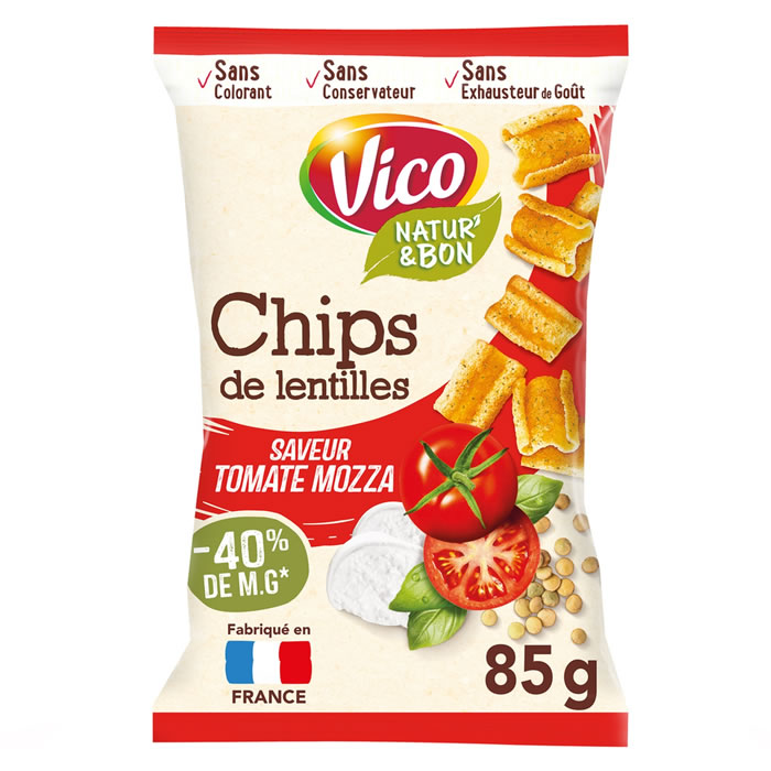 VICO Natur'&Bon Chips de lentilles saveur tomate mozzarella