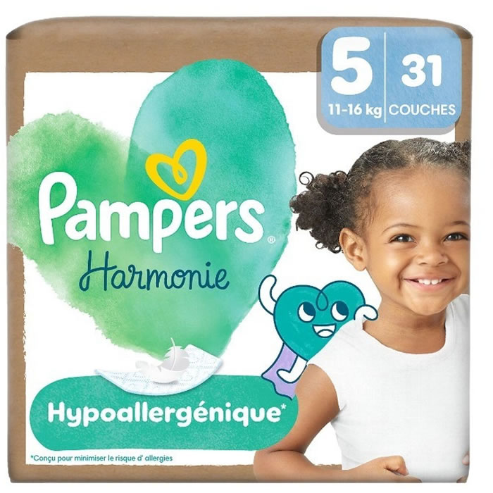 PAMPERS Harmonie Couches taille 5 (11-16 kg)