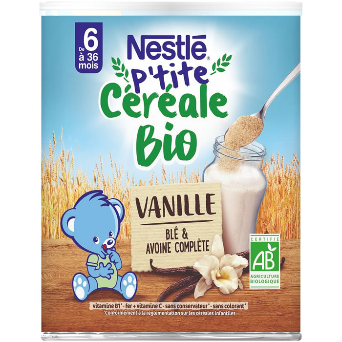 NESTLE NaturNes Céréales en poudre vanille bio dès 6 mois