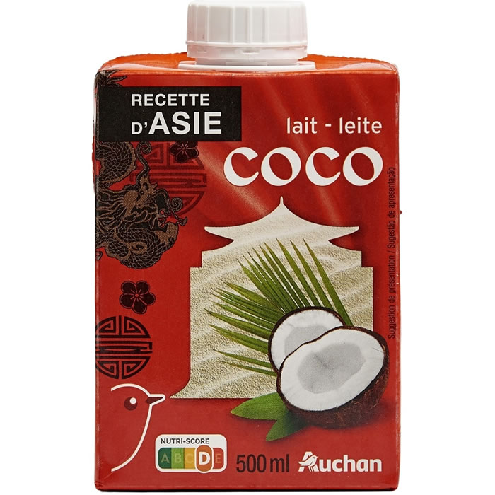 AUCHAN Recette d'Asie Lait de coco
