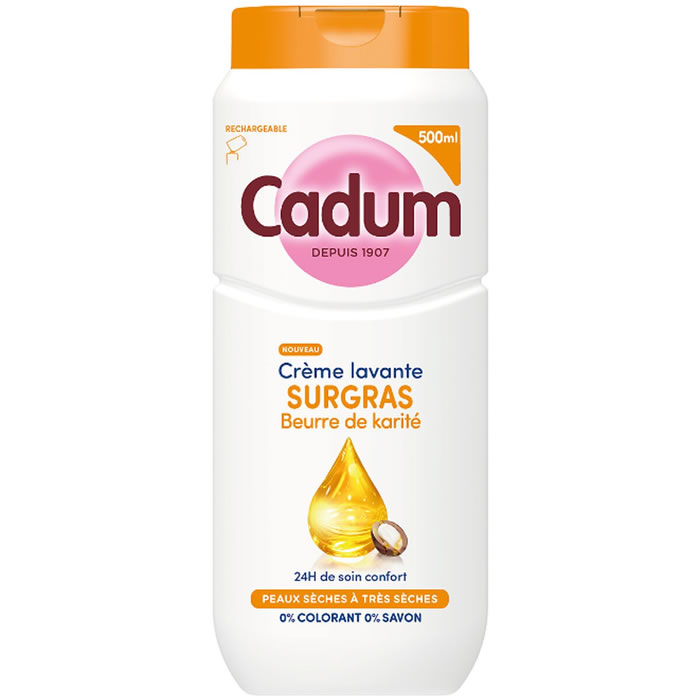 CADUM Surgras Crème de douche au beurre de karité