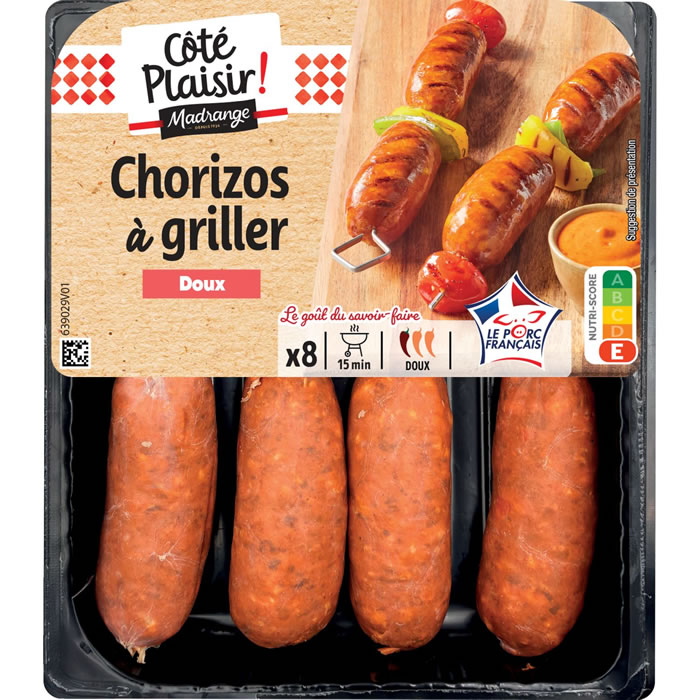 MADRANGE Côté Plaisir Mini chorizo doux à griller