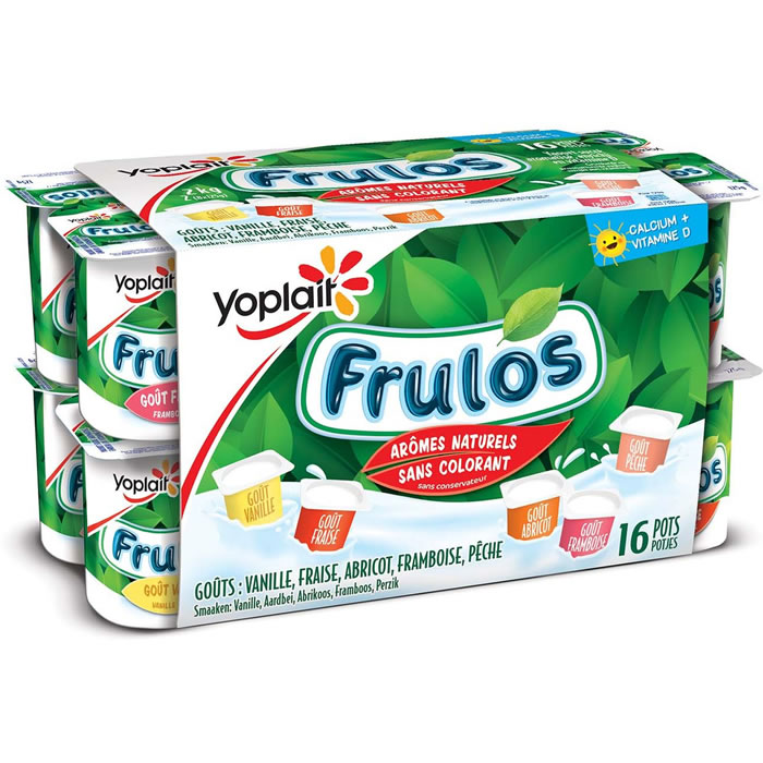 YOPLAIT Frulos Panaché de yaourts aromatisés