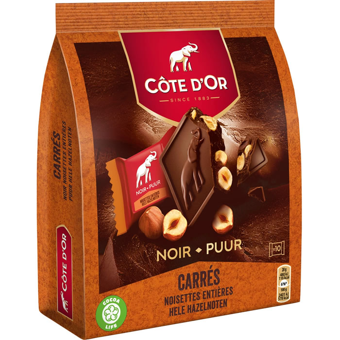 CÔTE D'OR Chocolat noir extra-supérieur aux noisettes