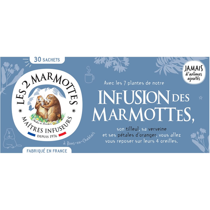 INFUSION - Les 2 Marmottes - 33 g (30 sachets)