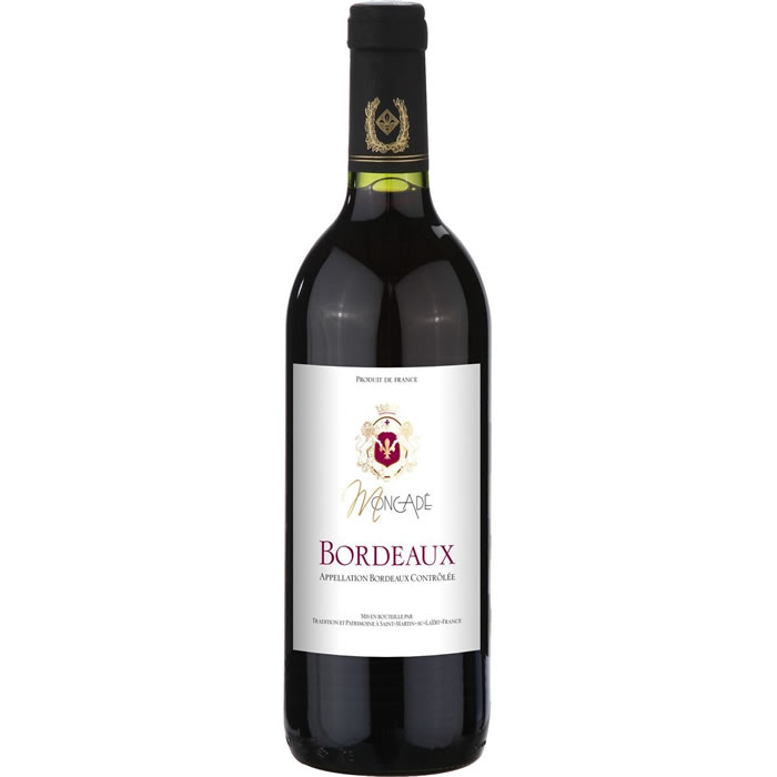 BORDEAUX - AOP Moncadé Vin rouge