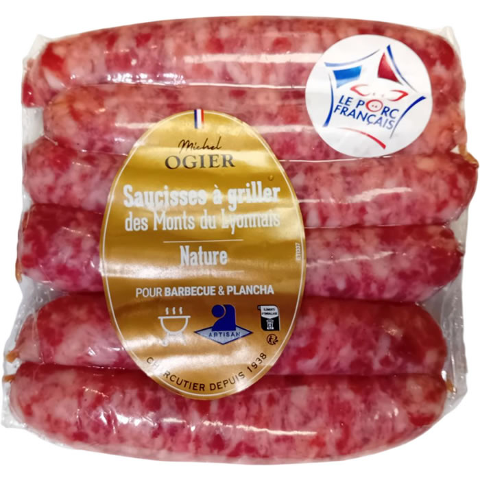 ARGAL Monts Du Lyonnais Saucisse à griller nature