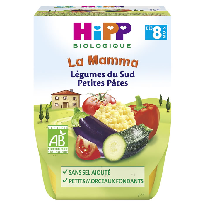 HIPP La Mamma Légumes du sud Petites pâtes bio
