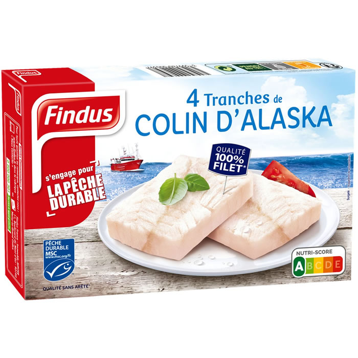 FINDUS 100% filet Colin d'Alaska sans arêtes