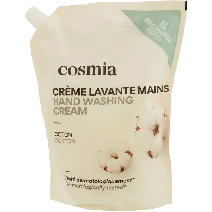 COSMIA Recharge crème lavante mains au coton