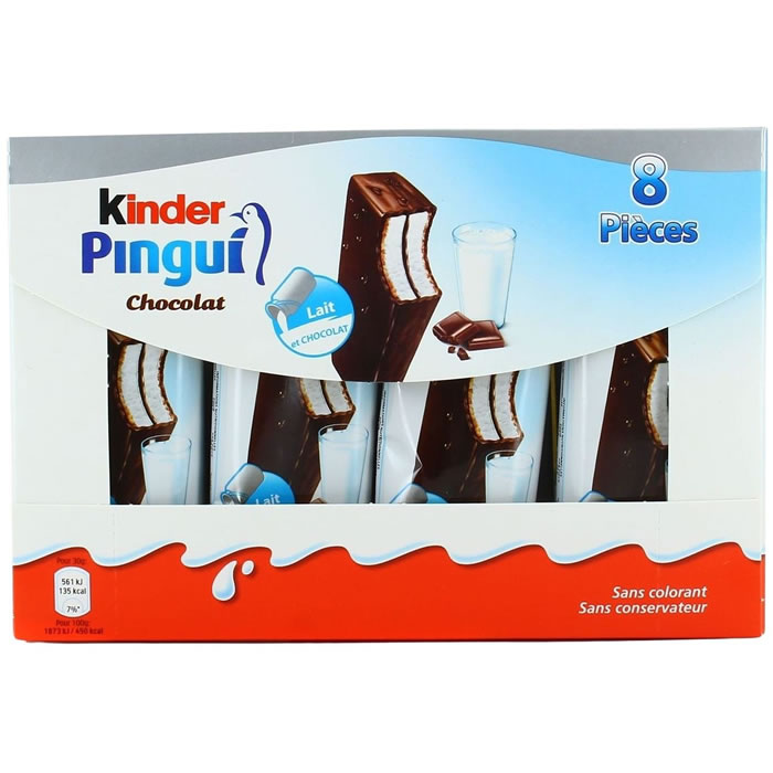 KINDER Pingui Barres chocolatées