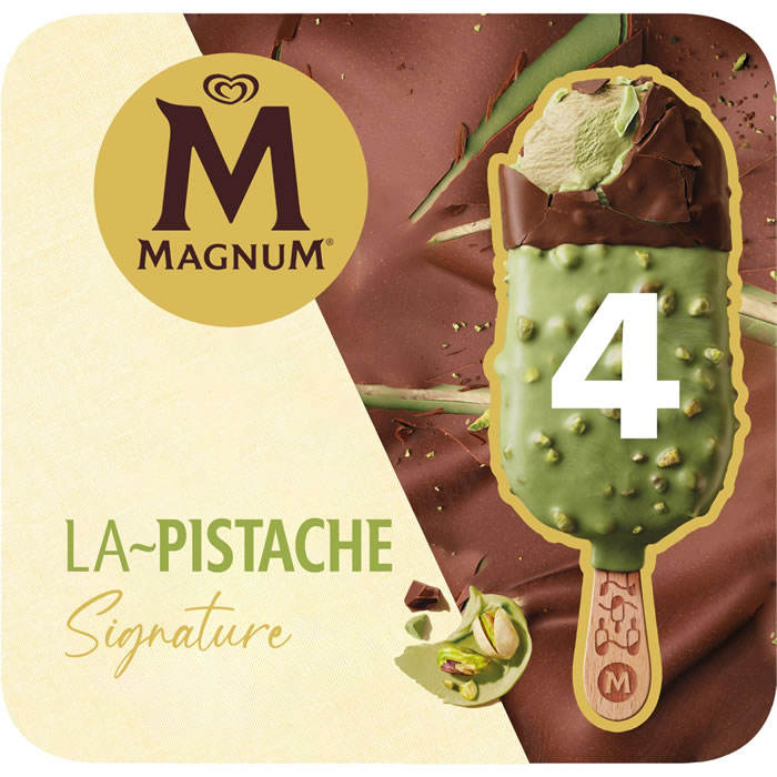 MAGNUM Bâtonnets glacés à la pistache et chocolat au lait