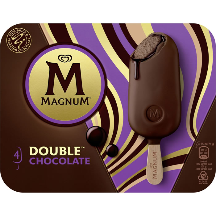 MAGNUM Double Bâtonnets glacés au chocolat noir