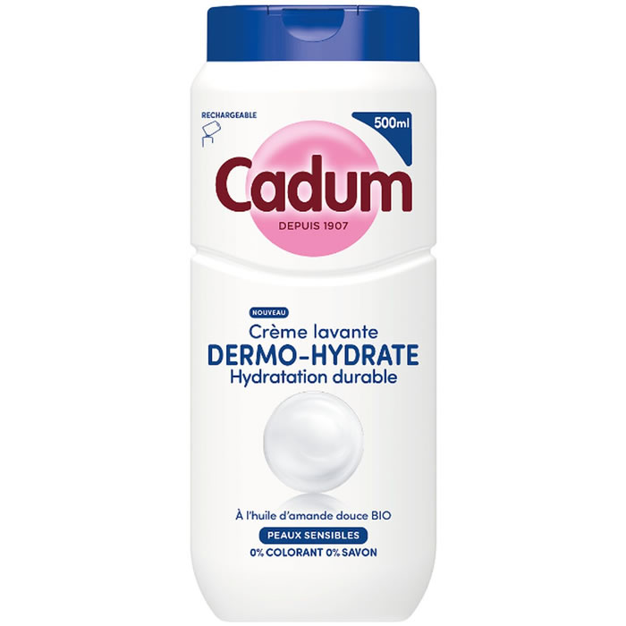 CADUM Dermo-Hydrate Crème lavante sans savon à l'huile d'amande douce bio