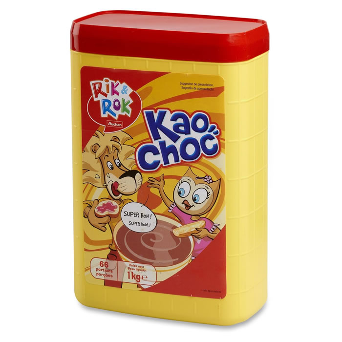 AUCHAN Rik & Rok Kao Choc Chocolat en poudre