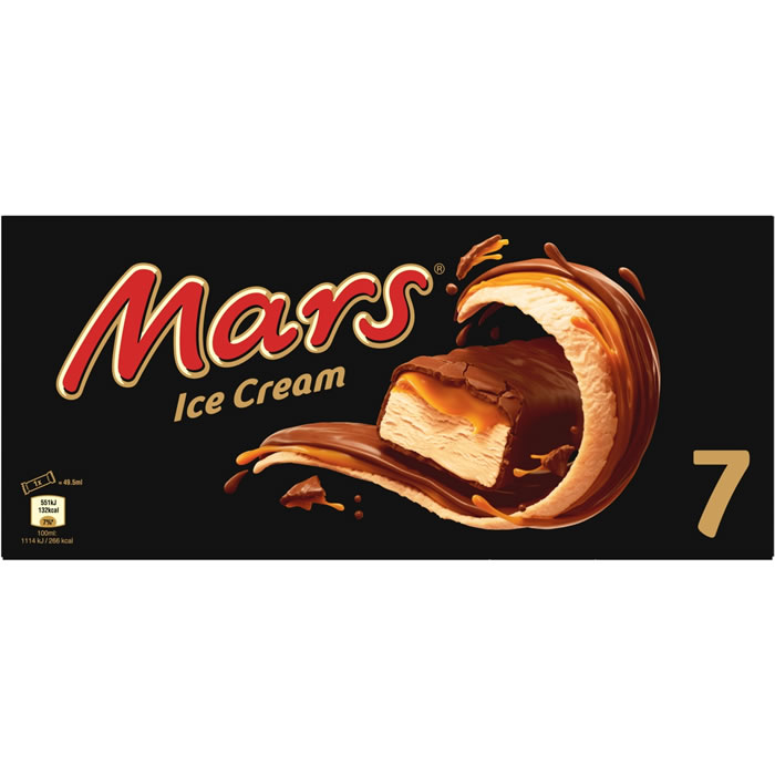 MARS Barres glacées au caramel