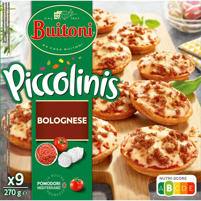 BUITONI Piccolinis Mini-pizzas à la bolognaise