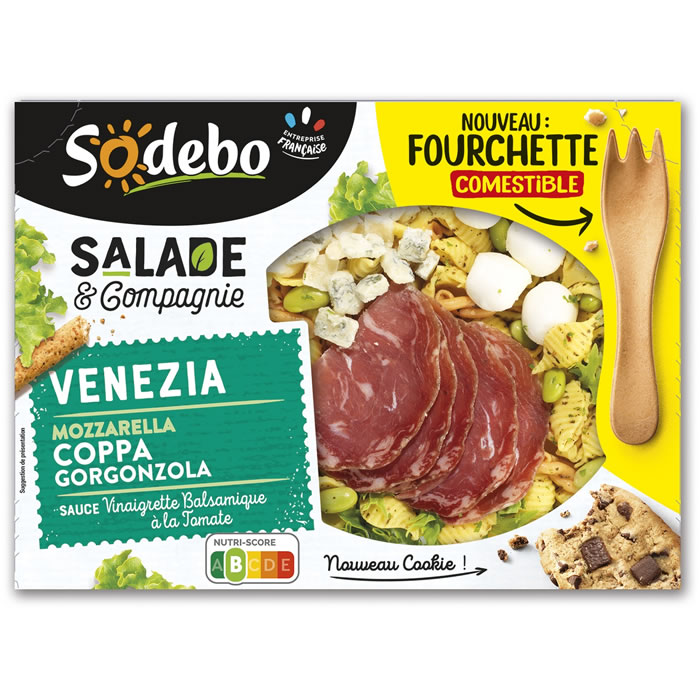 SODEBO Salade & Compagnie Salade Venezia à la coppa, mozzarella et gorgonzola