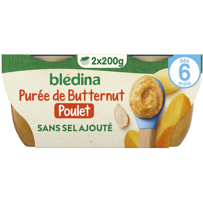 BLEDINA Mes Moulinés Butternut et poulet dès 6 mois