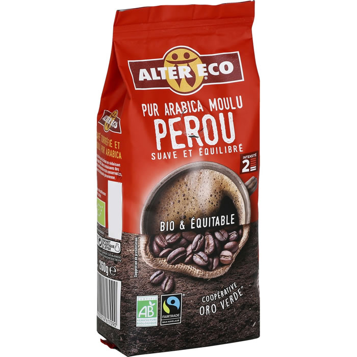 ALTER ECO Pérou Café moulu arabica bio