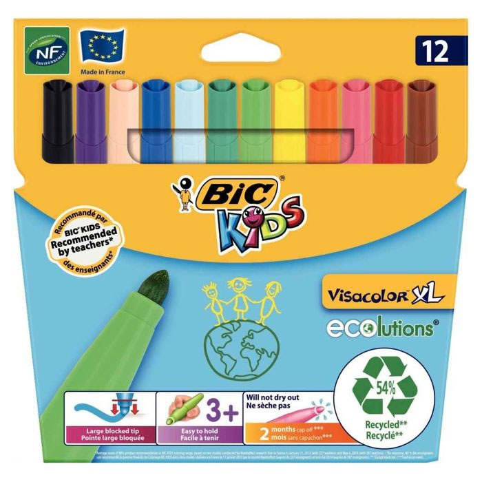 BIC Visacolor Feutres XL pointe ogive