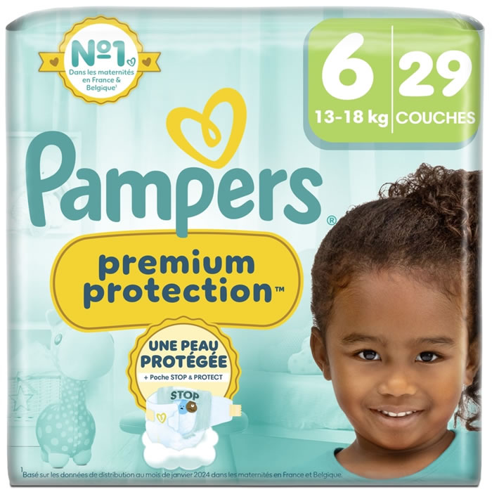 PAMPERS Premium Protection Couches taille 6 (13-18 kg)