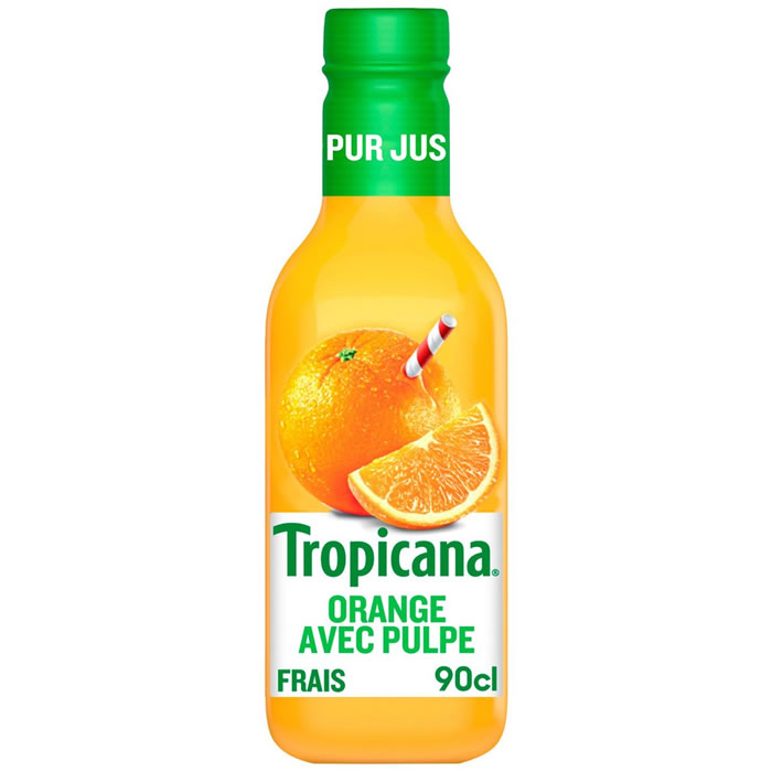 TROPICANA Pur jus d'orange avec pulpe