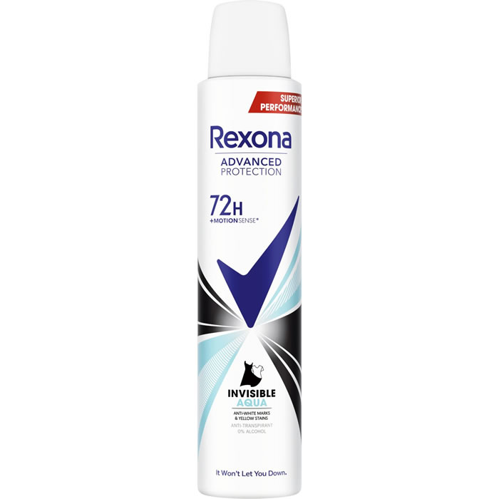 REXONA Invisible Aqua Déodorant spray anti-transpirant 72h