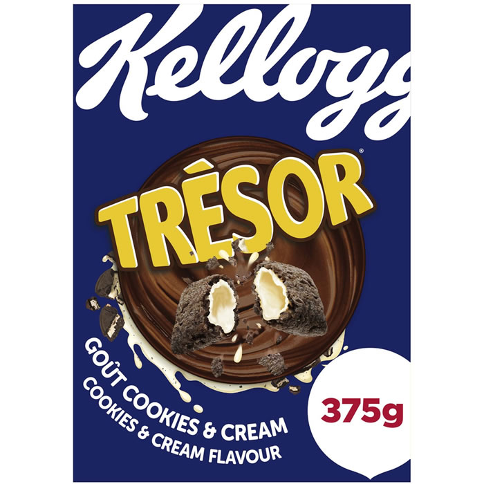 KELLOGG'S Trésor Céréales fourrées aux cookies et crème