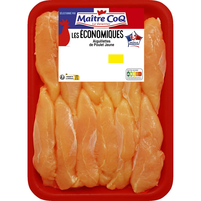 MAITRE COQ Aiguillettes de poulet jaune
