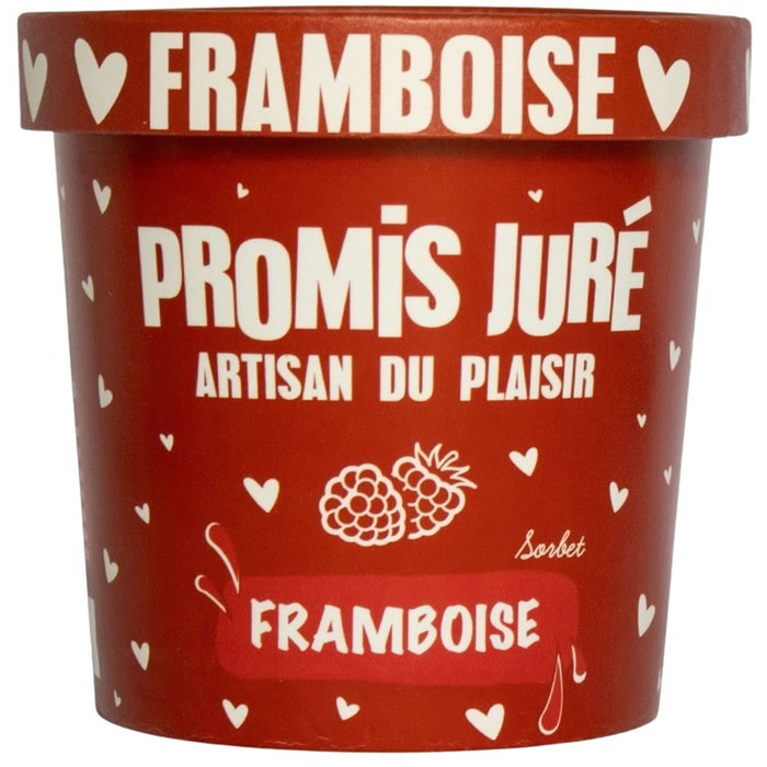 PROMIS JURÉ Sorbet glacé à la framboise
